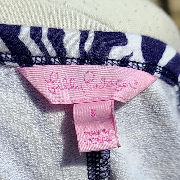 Lilly Pulitzer navy/white summer cotton dress - Picture 6 of 7